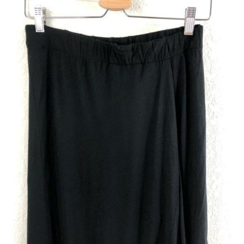 Zero + Maria Cornejo Draped Midi Skirt Slit Wap As